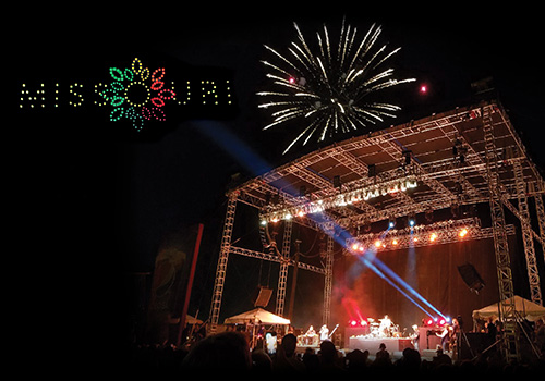 The spectacular drone show at the MSF Grandstand